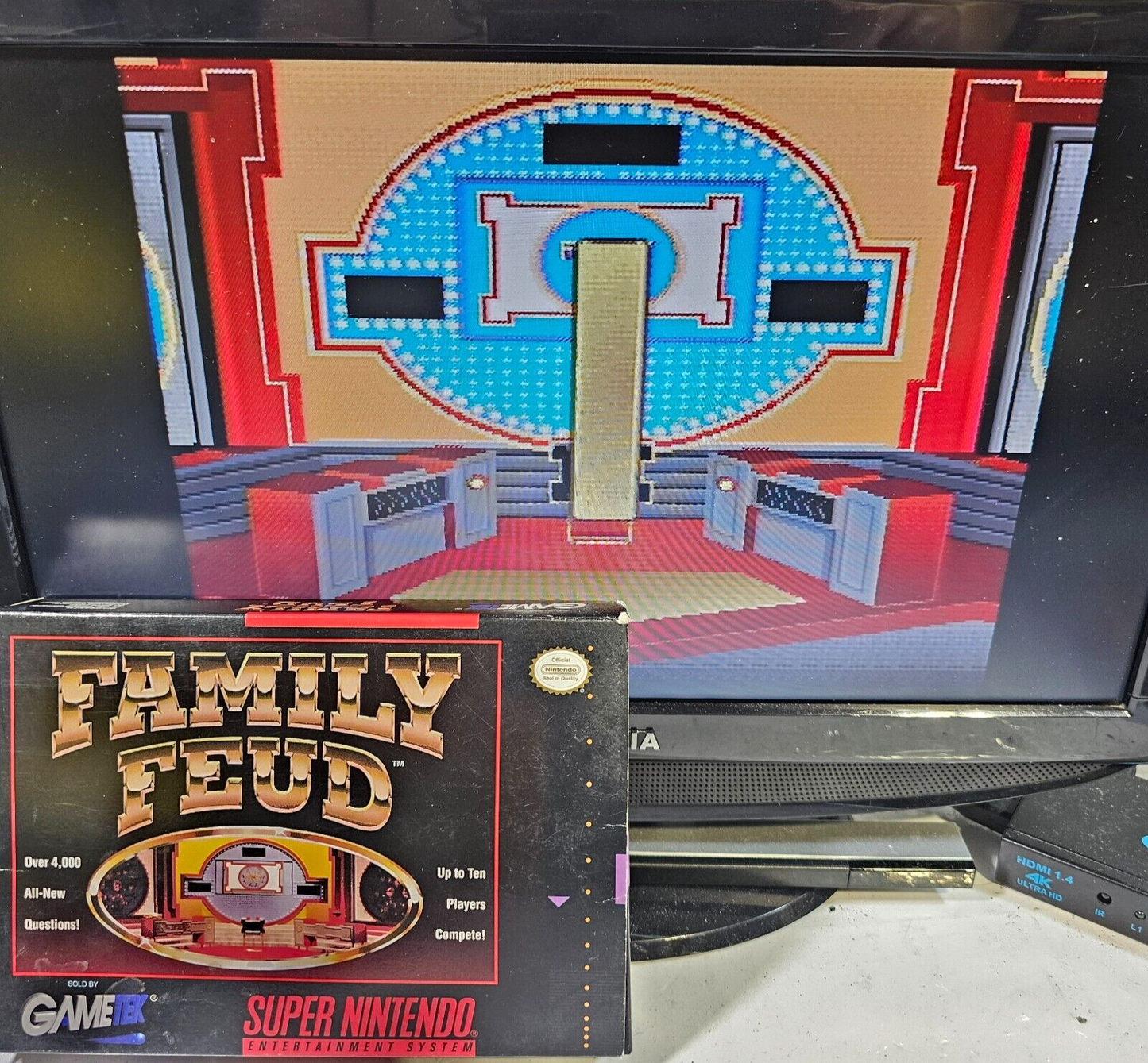 Family Feud (Super Nintendo Entertainment System, 1993) Game Box Manual Insert