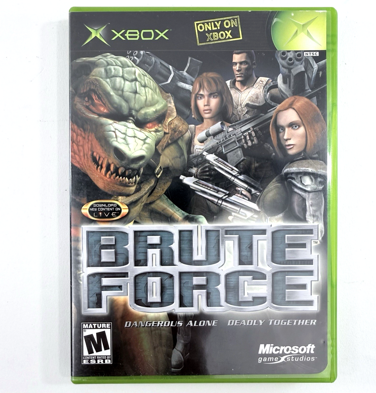 Brute Force (Microsoft Xbox, 2003) Game Case & Manual - Tested and Working