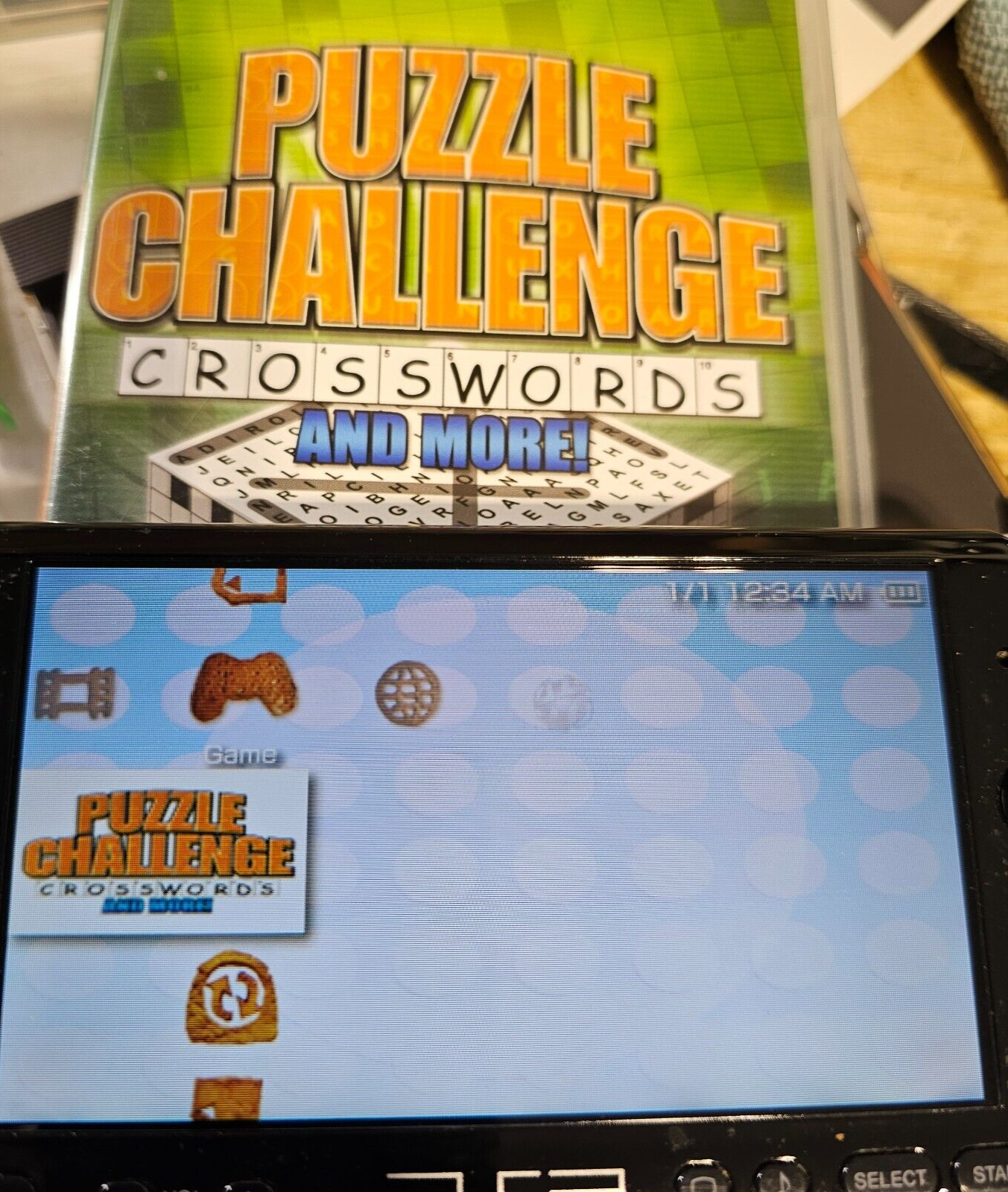 Puzzle Challenge: Crosswords and More (Sony PSP, 2006) Game Case Manual - Tested