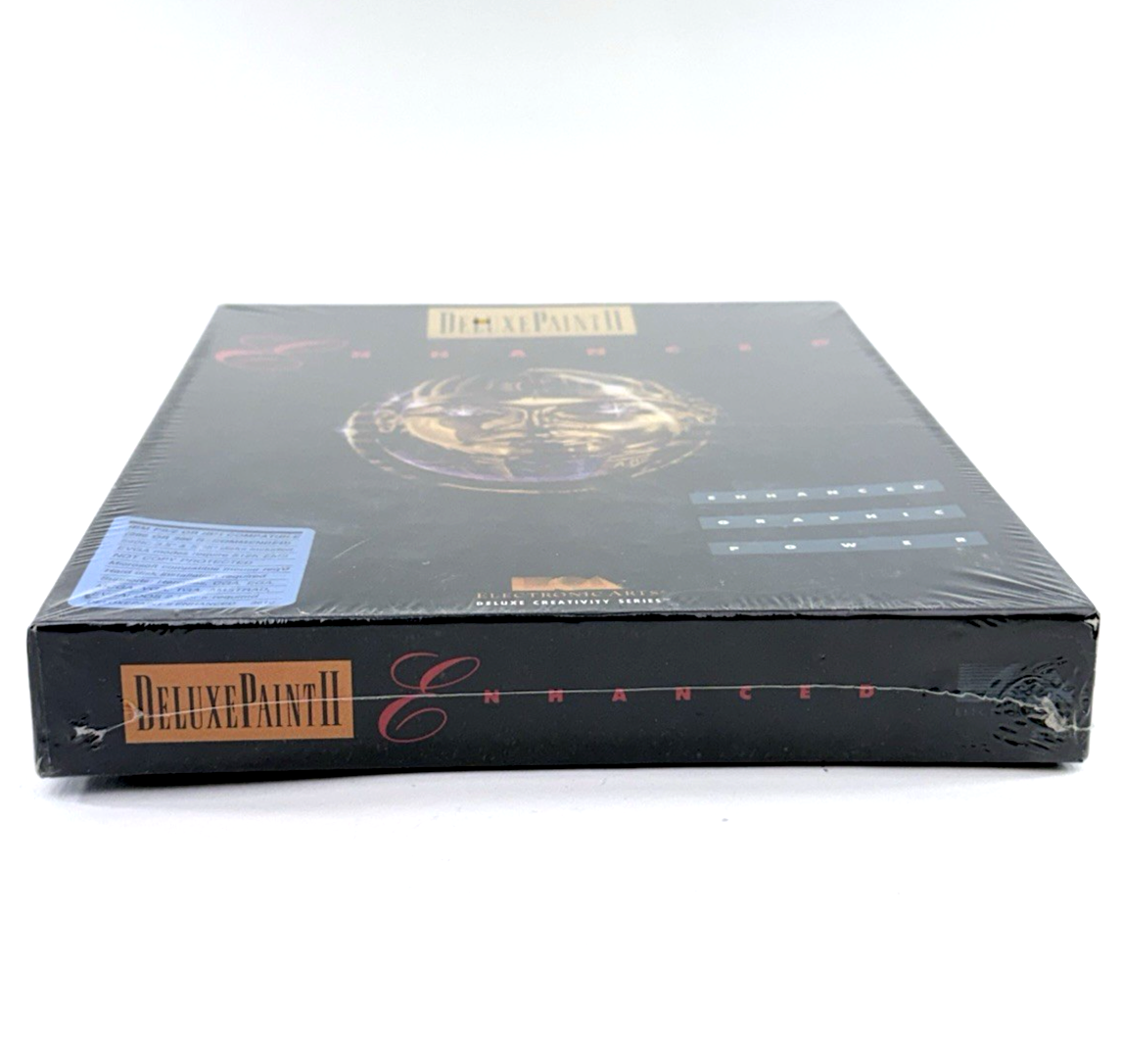 Electronic Arts DeluxePaint II Enhanced IBM PC MS-DOS Sealed Big Box Software