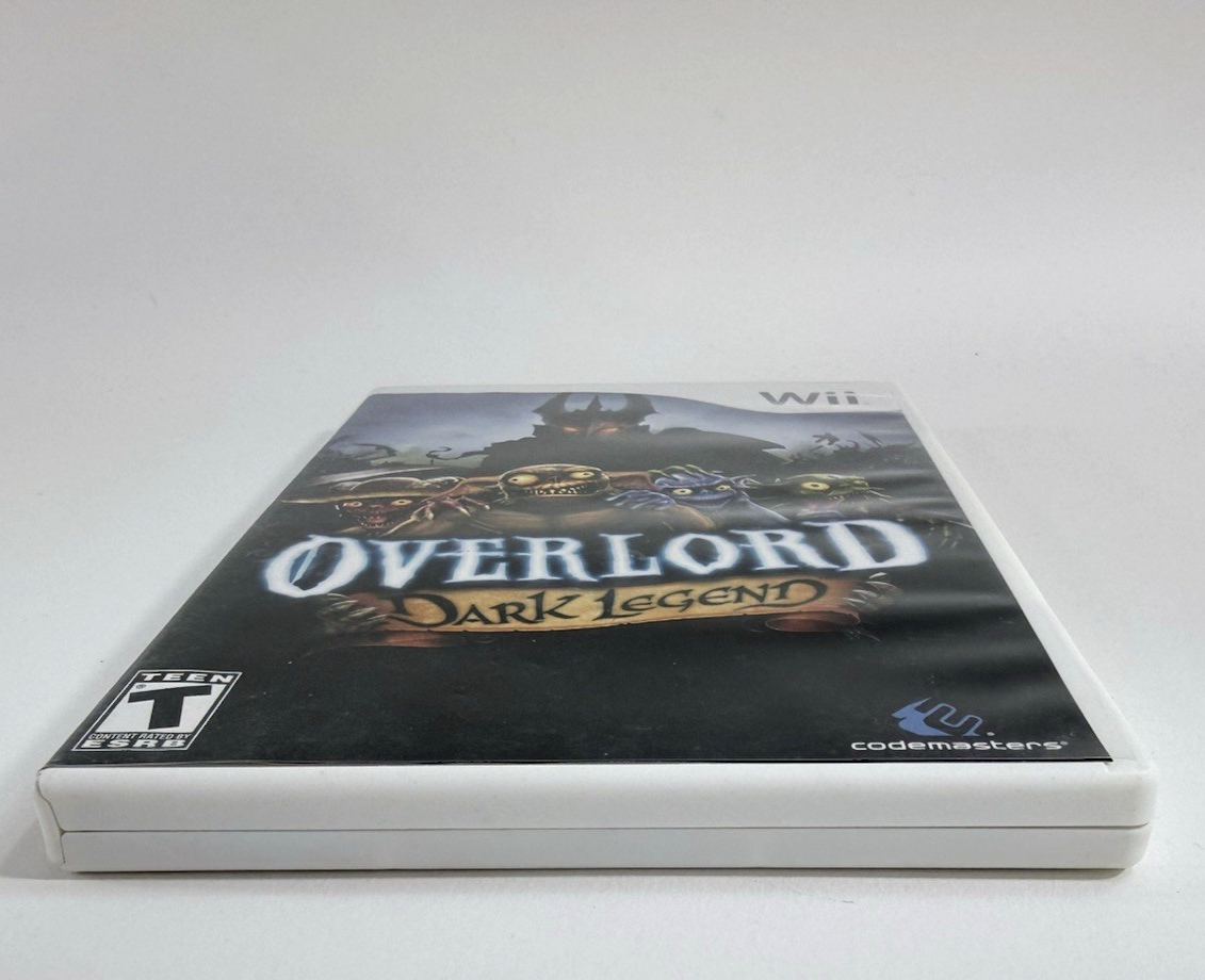 Overlord: Dark Legend (Nintendo Wii, 2009) Game, Case, Manual - Tested
