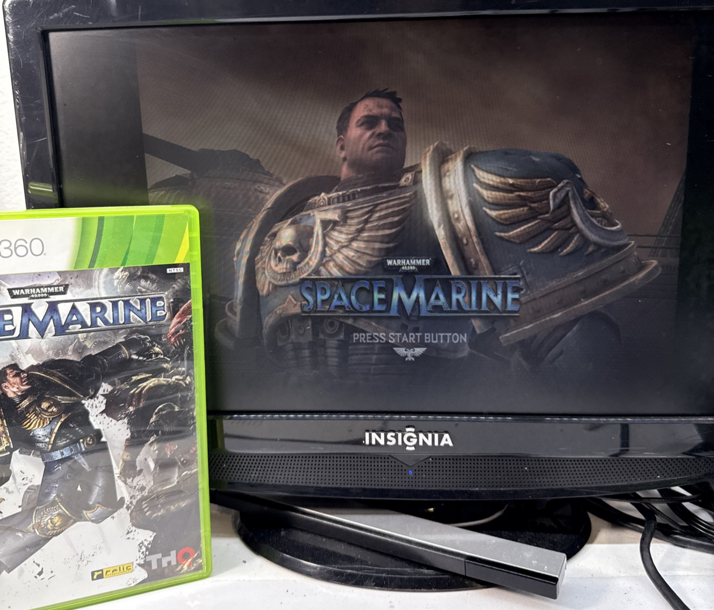 Warhammer 40,000: Space Marine (Xbox 360, 2011) Game Case Manual - Tested