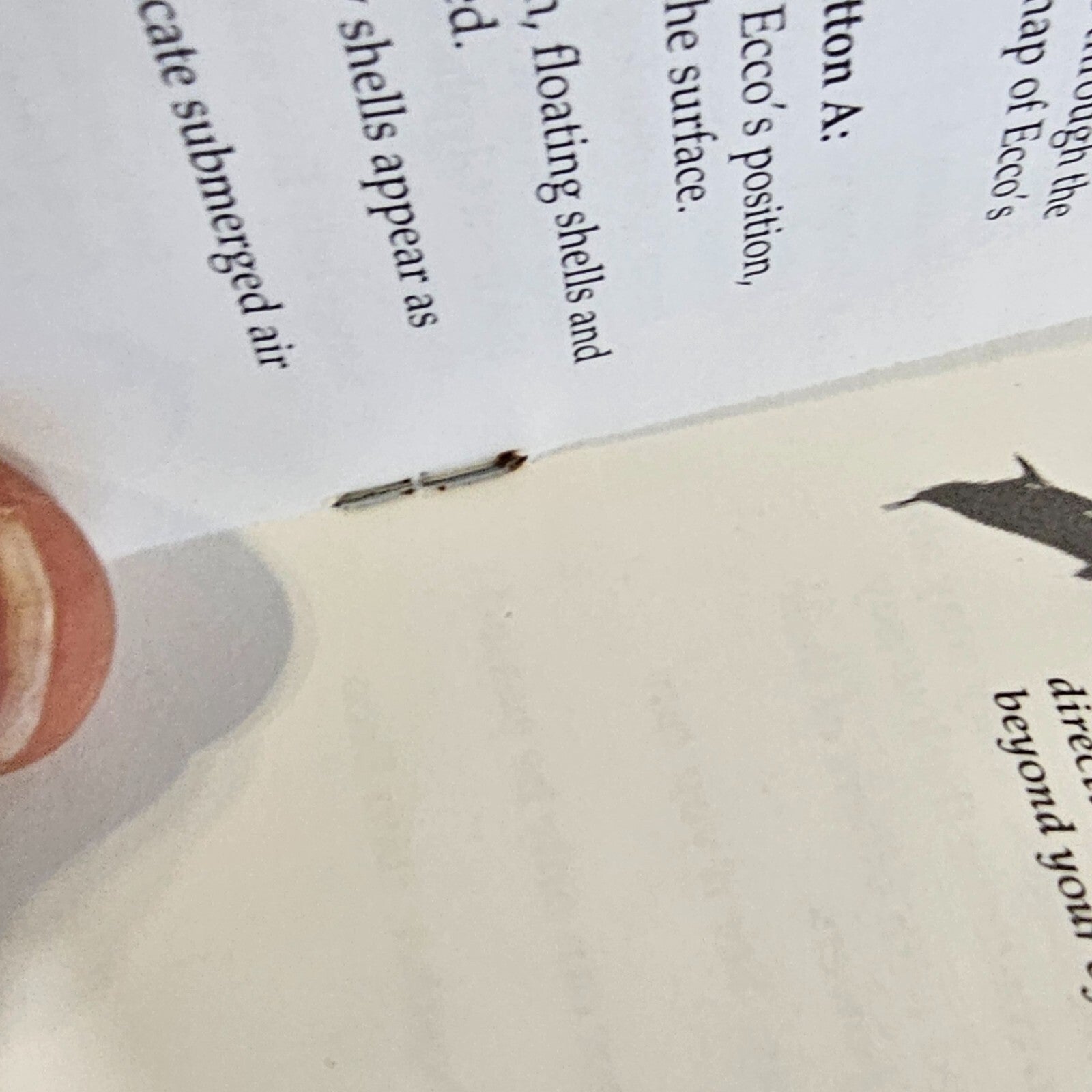 Ecco: The Tides of Time (Sega Genesis, 1994) Game Case Manual - Tested