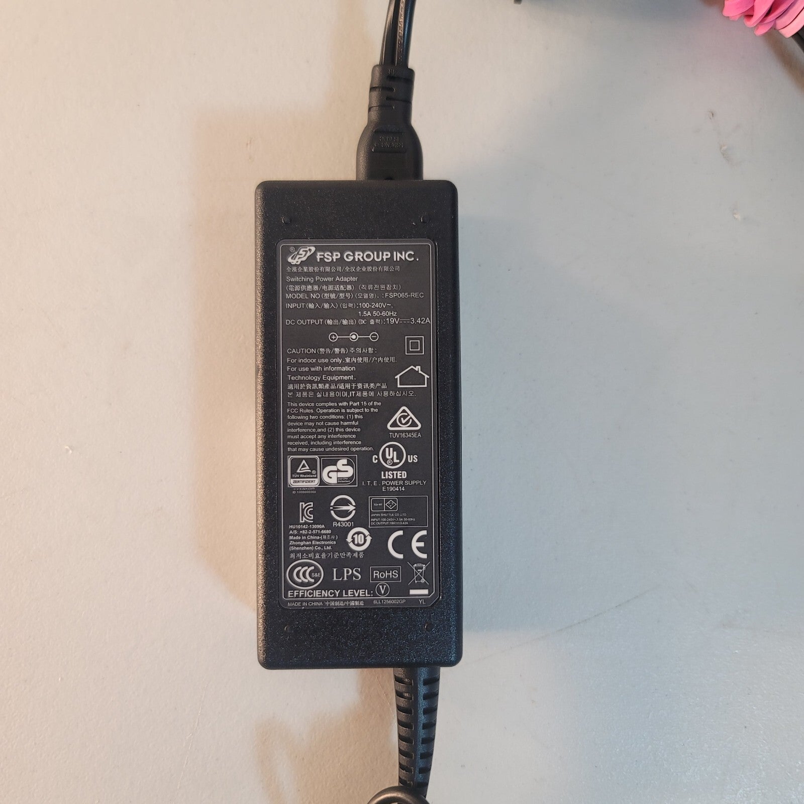 FSP Power Adapter ST065-19AD 19V 3.42A 65W FSP065-REC w/Cord