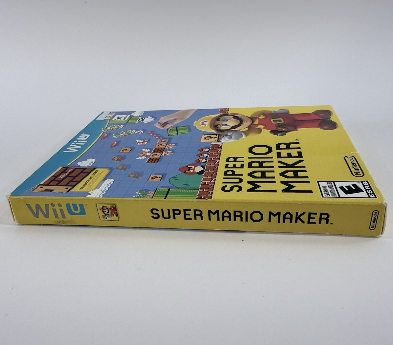Super Mario Maker (Nintendo Wii U, 2015) Game Case Manual Box - Tested