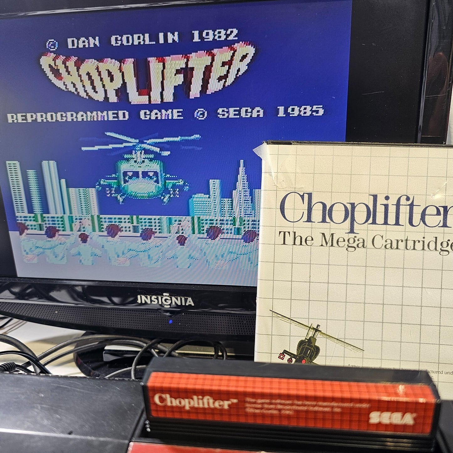 Choplifter (Sega Master System, 1986) Game and Case - Tested and Working