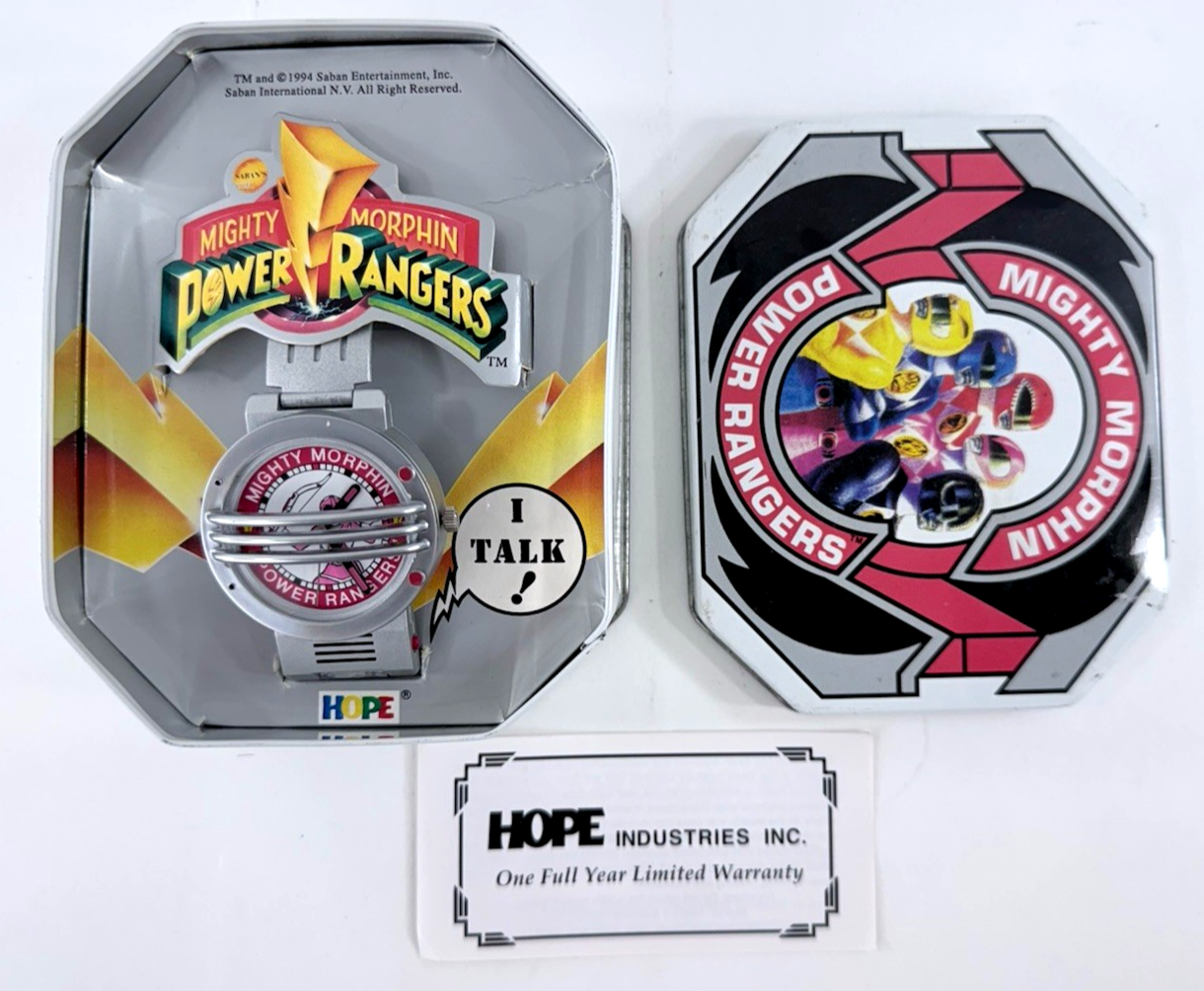 Saban 1994 Mighty Morphin' Power Rangers Pink Ranger Watch - For Display Only