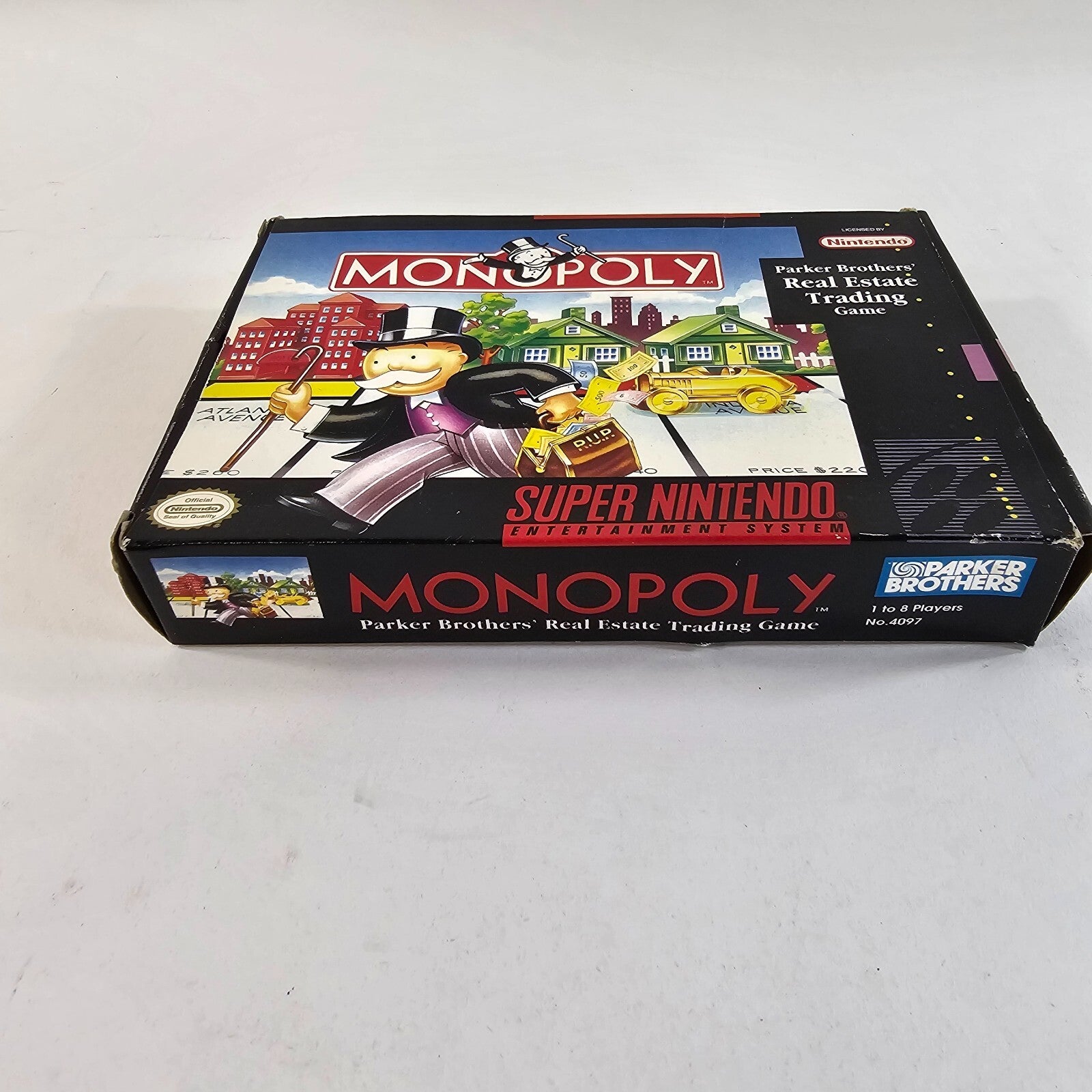 Monopoly (Super Nintendo | SNES, 1992) Box Manual and Insert