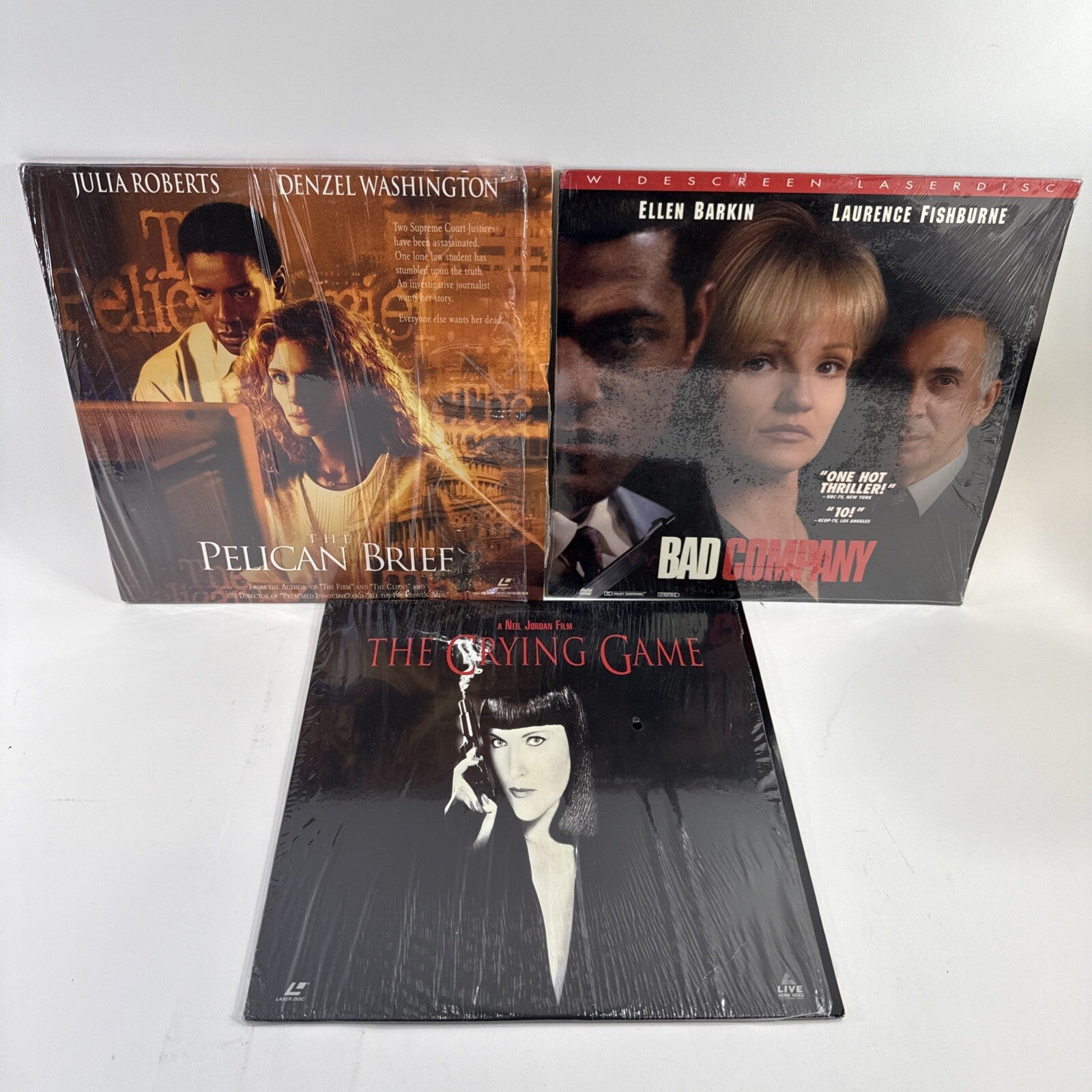 The Crying Game (Laserdisc Bundle) The Pelican Brief, Bad Company - Tested