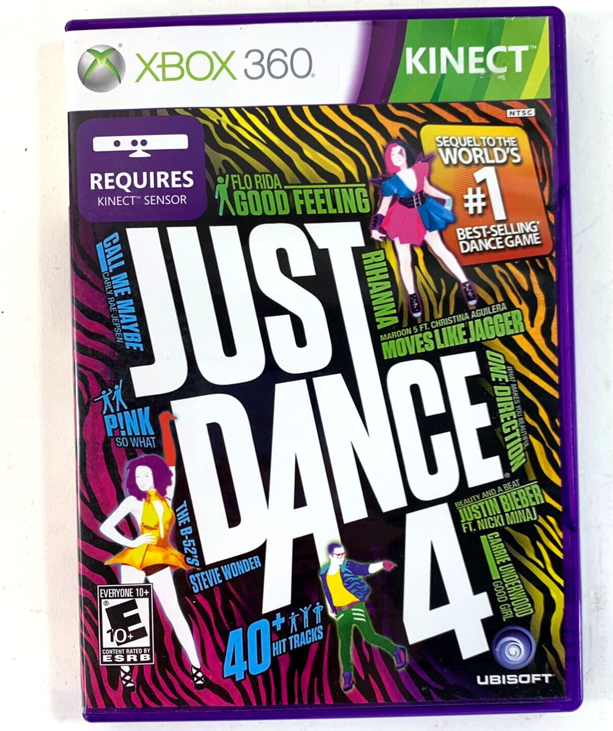 Just Dance 4 (Microsoft Xbox 360, 2012) Game Case Manual Insert - Tested