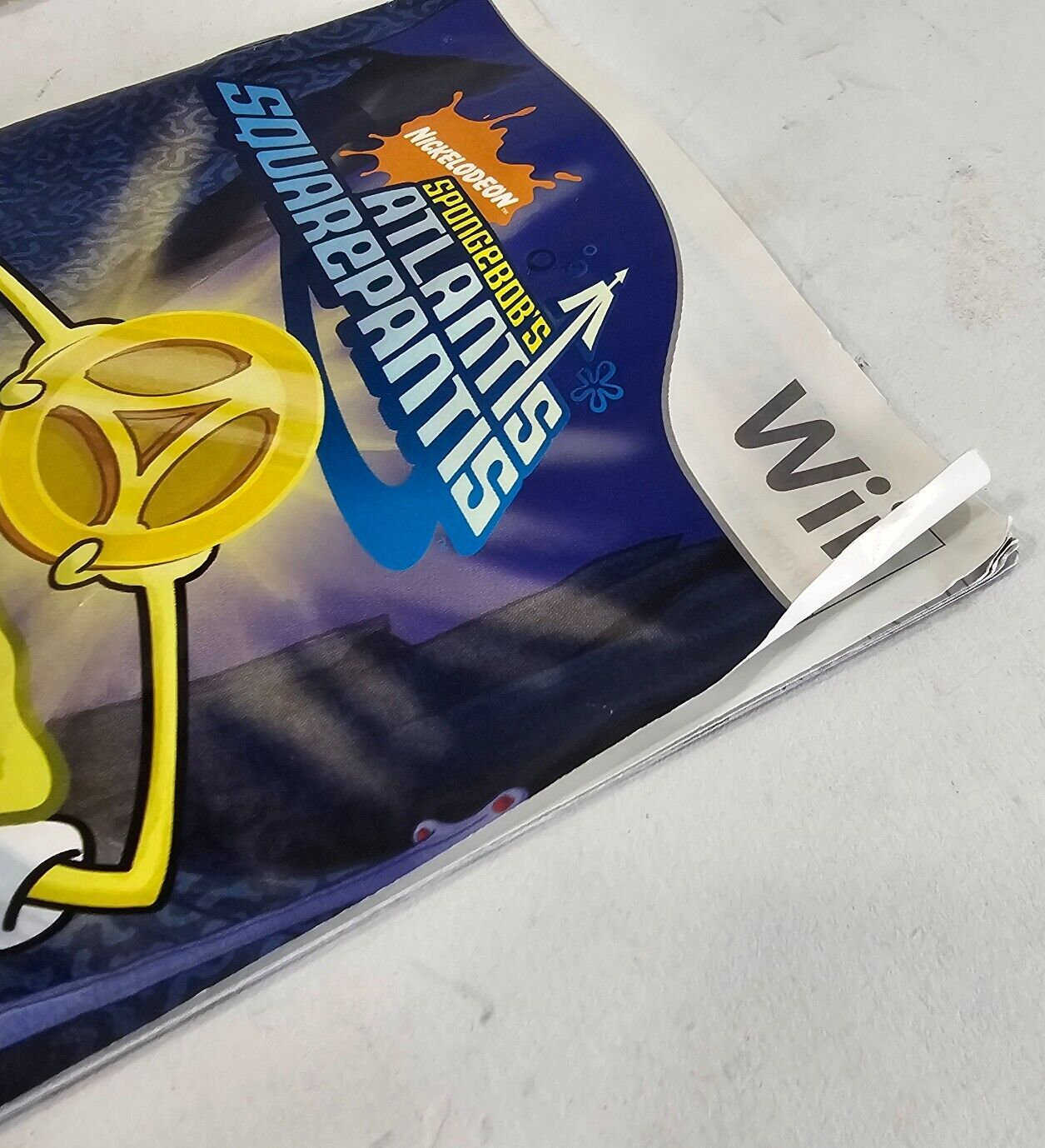 SpongeBob's Atlantis SquarePantis (Nintendo Wii, 2007) Game Case Manual - Tested
