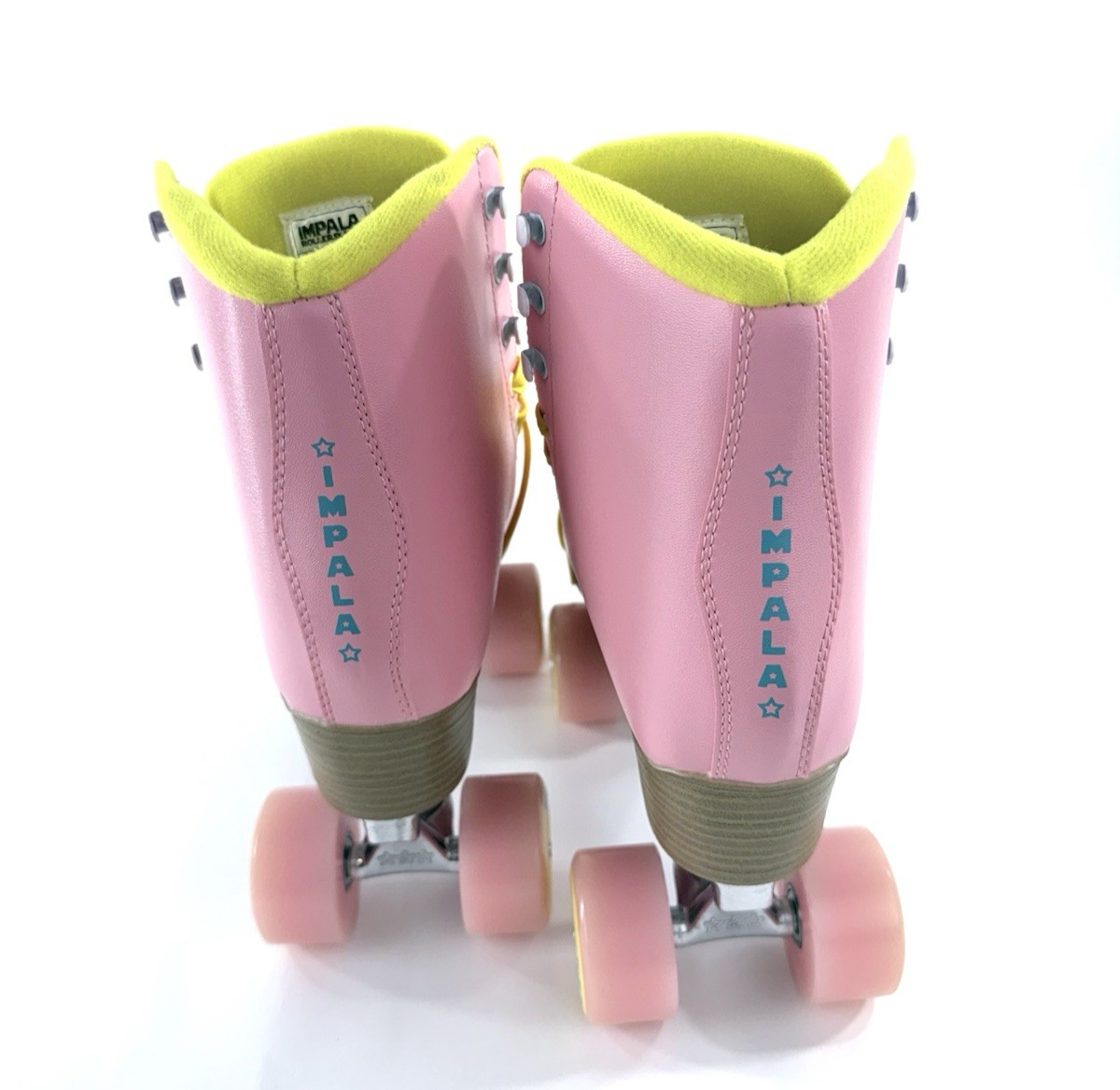 Impala Rollerskates US10 Women's A126-58817 Pink/Yellow Vegan Rollerskates - New