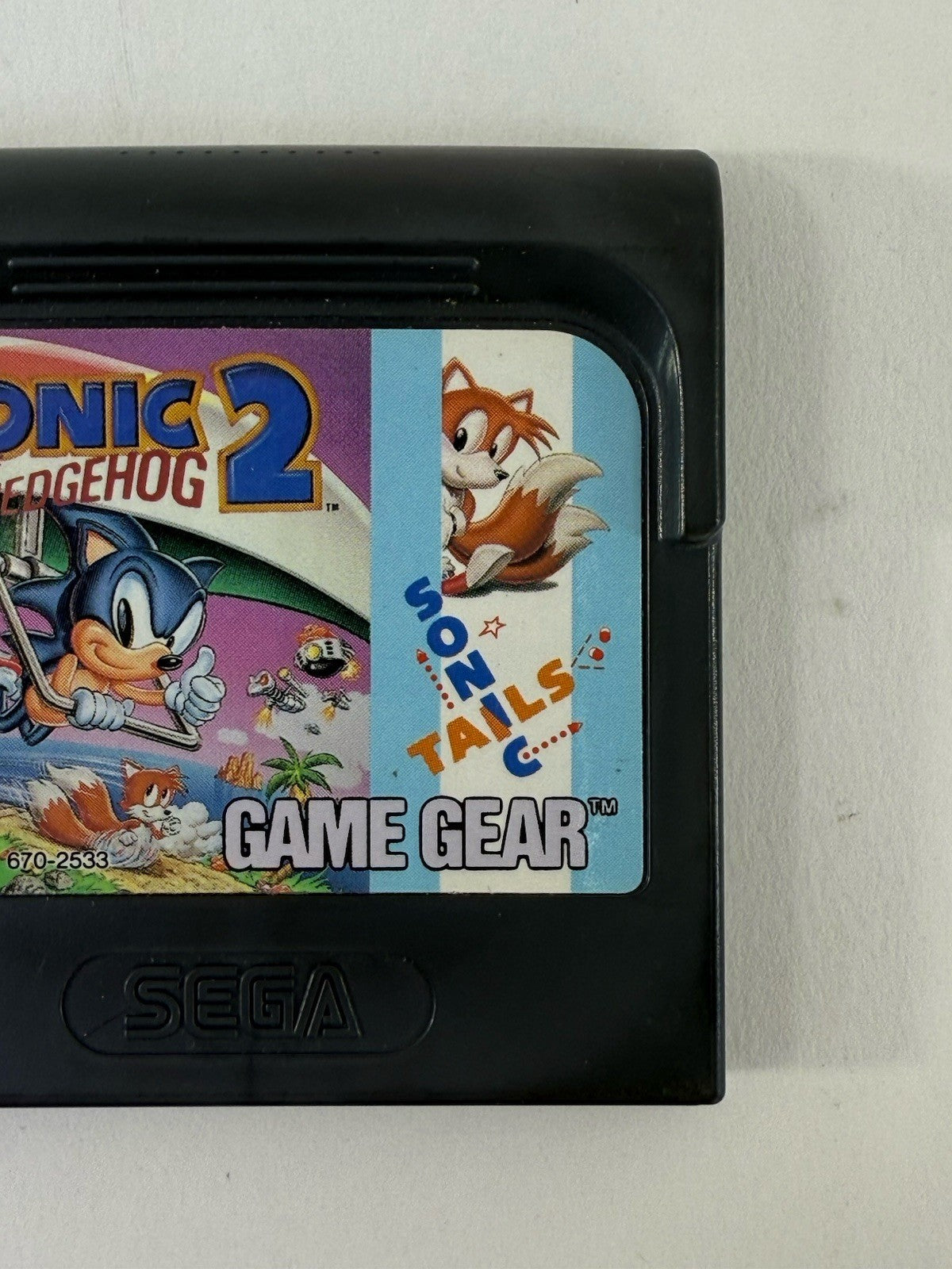 Sonic the Hedgehog 2 (Sega Game Gear, 1992) Game Cartridge - Tested