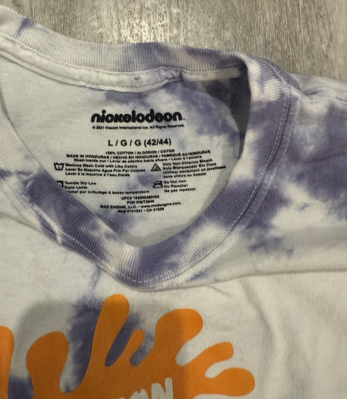 Nickelodeon 90’s Character Tie Dye Large T-shirt - Rocko, Rugrats, Real Monsters