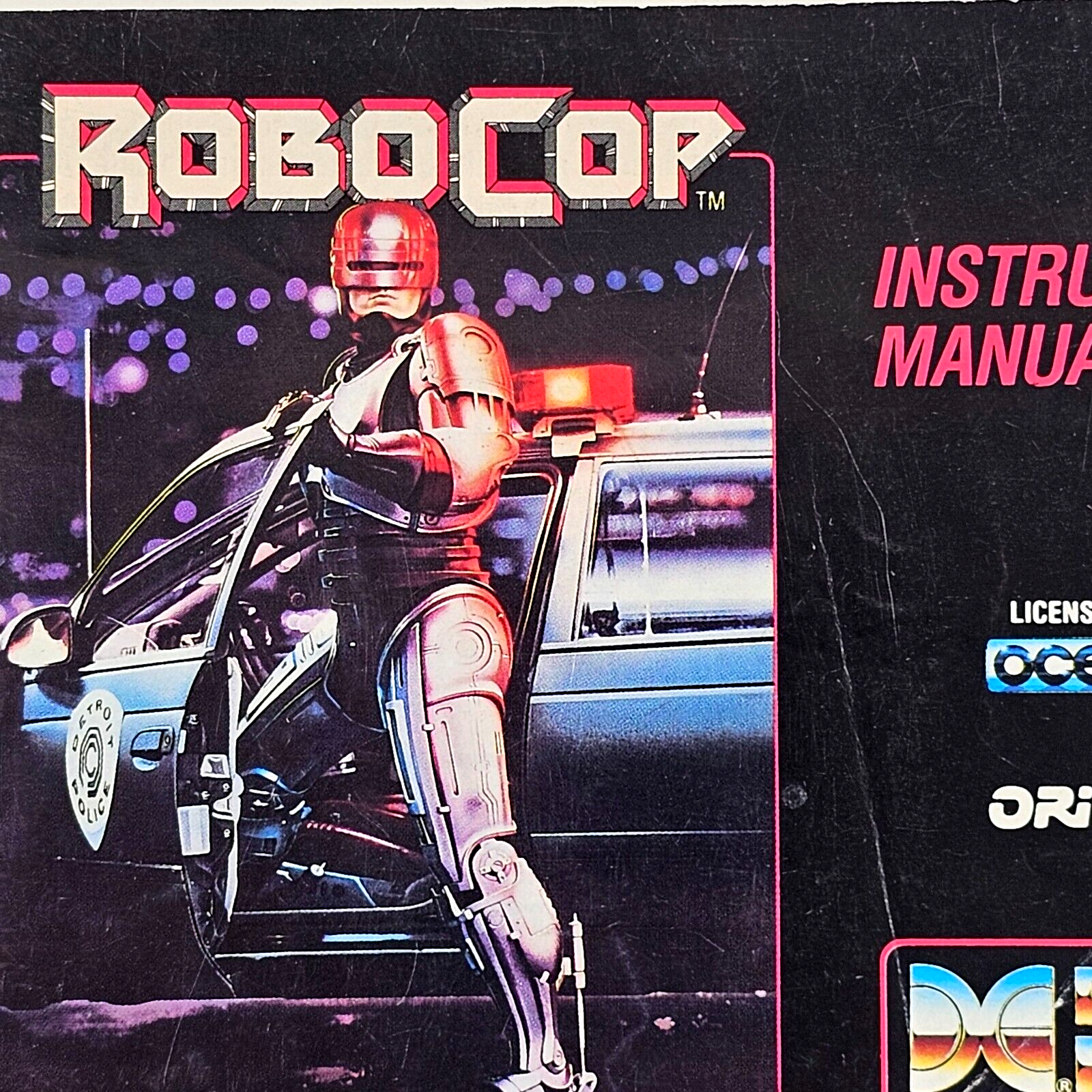 Robocop (Nintendo Entertainment System, 1988) Replacement Instruction Manual