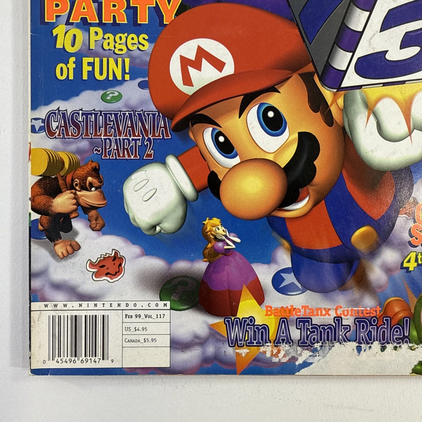 Nintendo Power Magazine Vol 117 Feb 1999 with Rampage 2 Poster and Inserts