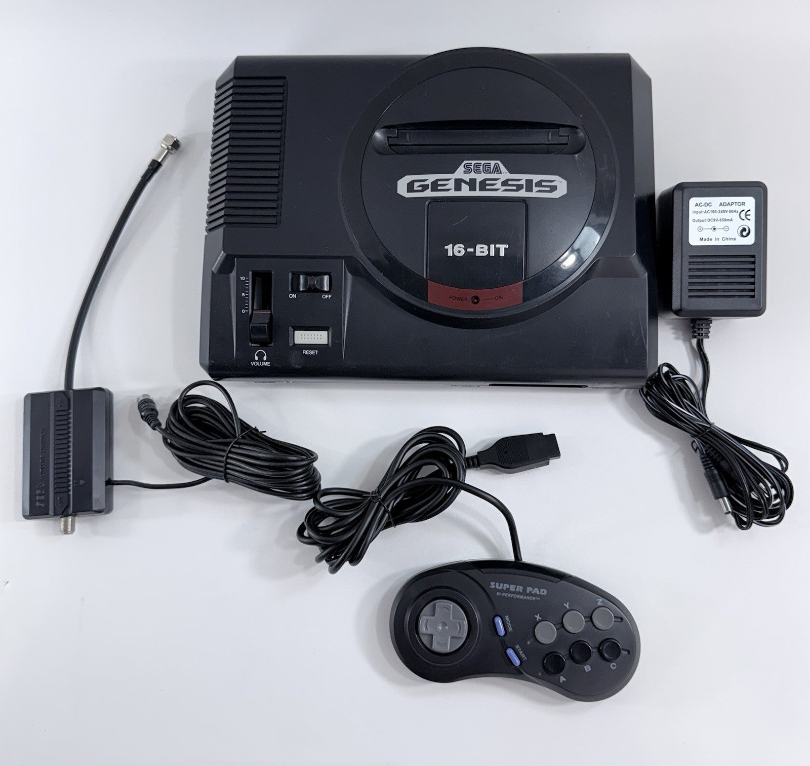 Sega Genesis MK-1601 Model 1 Console + Controller & Cables - Tested and Working