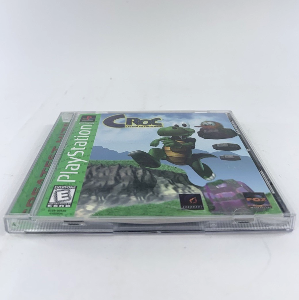 Croc: Legend of the Gobbos (PlayStation 1, 1998) Game Case Manual Registration