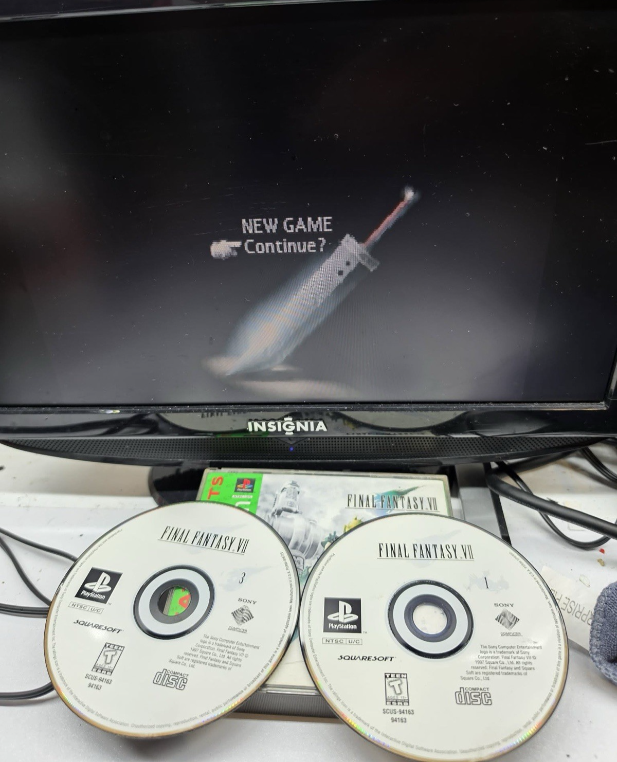 Final Fantasy VII (PlayStation 1, 1997) GH Game Discs and Case - Tested