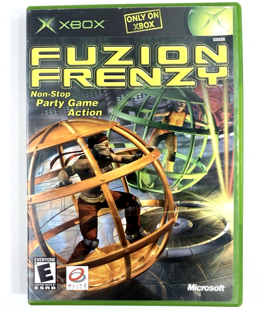 Fuzion Frenzy (Microsoft Xbox, 2001) Game Case Manual Micosoft Insert - Tested