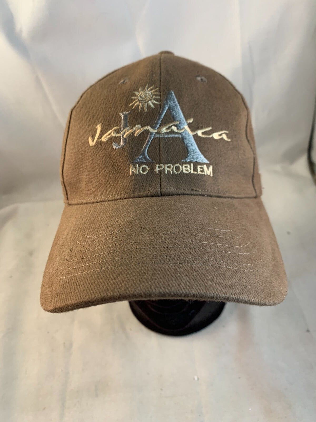 Jamaica Brown No Problem Adjustable Hat Cap