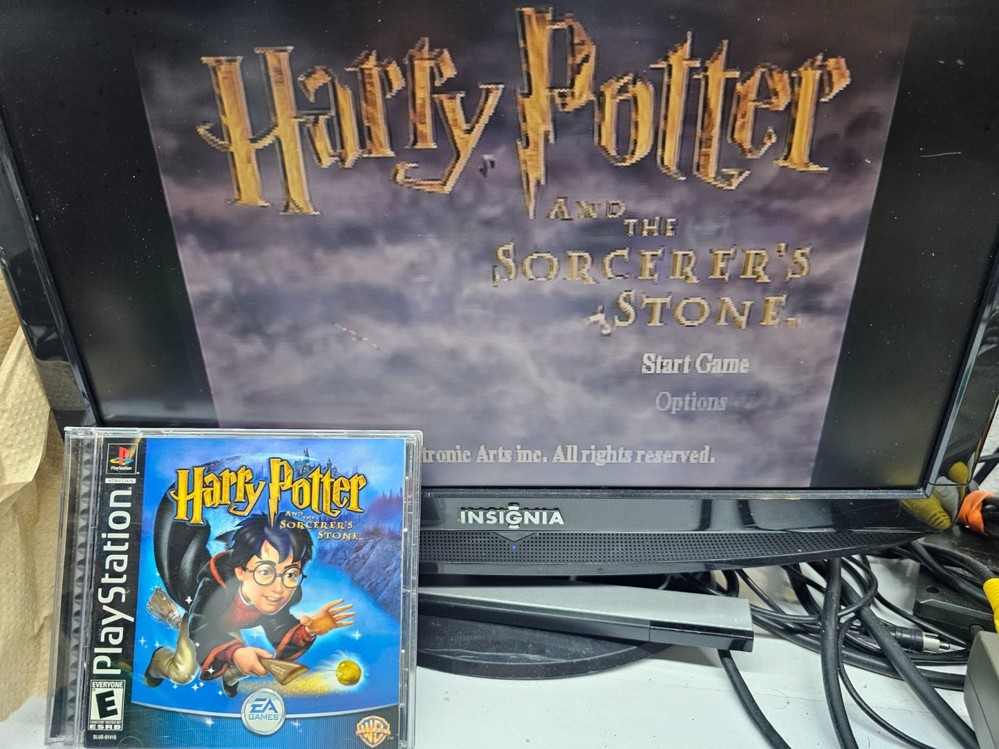 Harry Potter and the Sorcerer's Stone (PlayStation, 2001) Game Case Manual Reg.