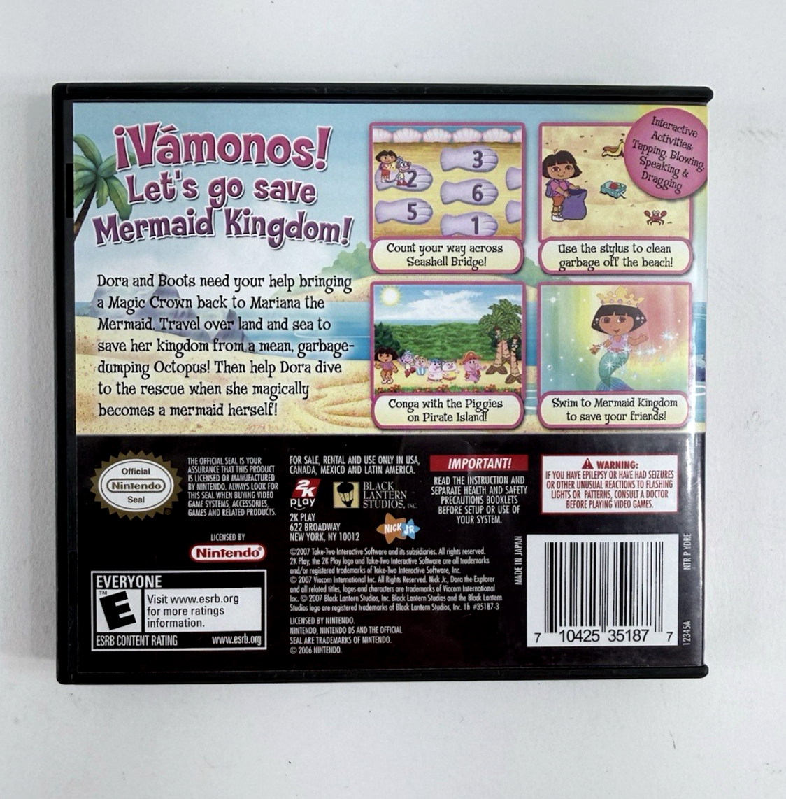 Dora Saves the Mermaids & Diego: The Great Dinosaur Rescue (Nintendo DS Games)