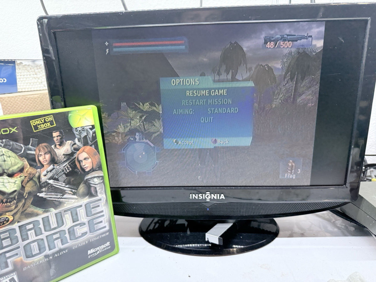 Brute Force (Microsoft Xbox, 2003) Game Case & Manual - Tested and Working