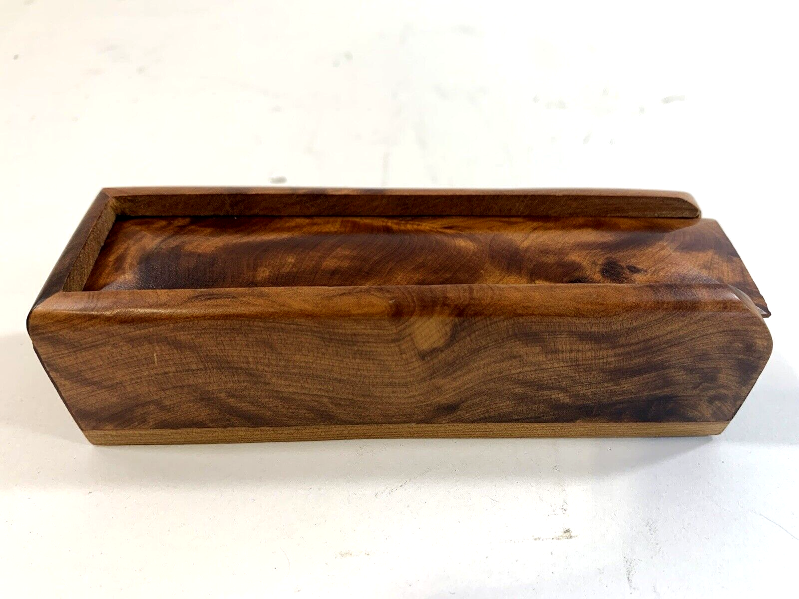 Hand Carved Wooden Dice in Custom Storage Box - Read