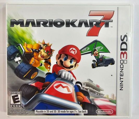 Mario Kart 7 (Nintendo 3DS, 2011) Game Case Manual Inserts - Tested and Working