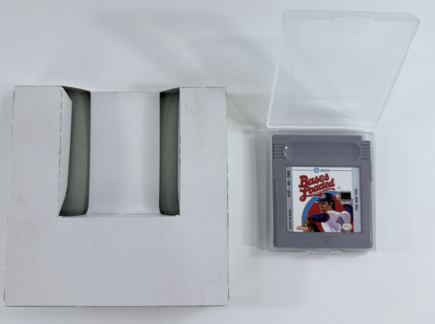 Bases Loaded (GameBoy, 1990) Game Box Manual Inserts Poster Registration -Tested