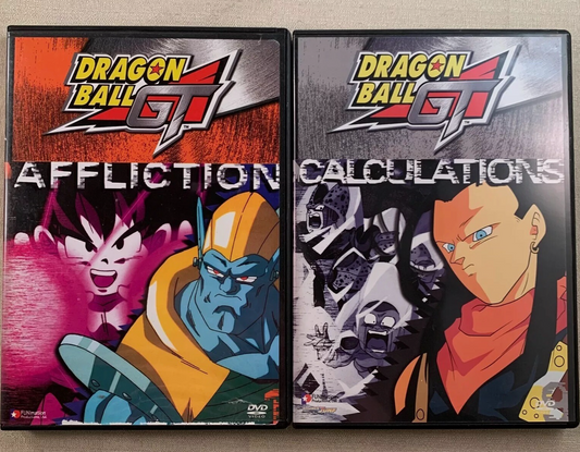Dragon Ball GT:  Affliction & Calculations (DVD Bundle, 2003) Tested and Working