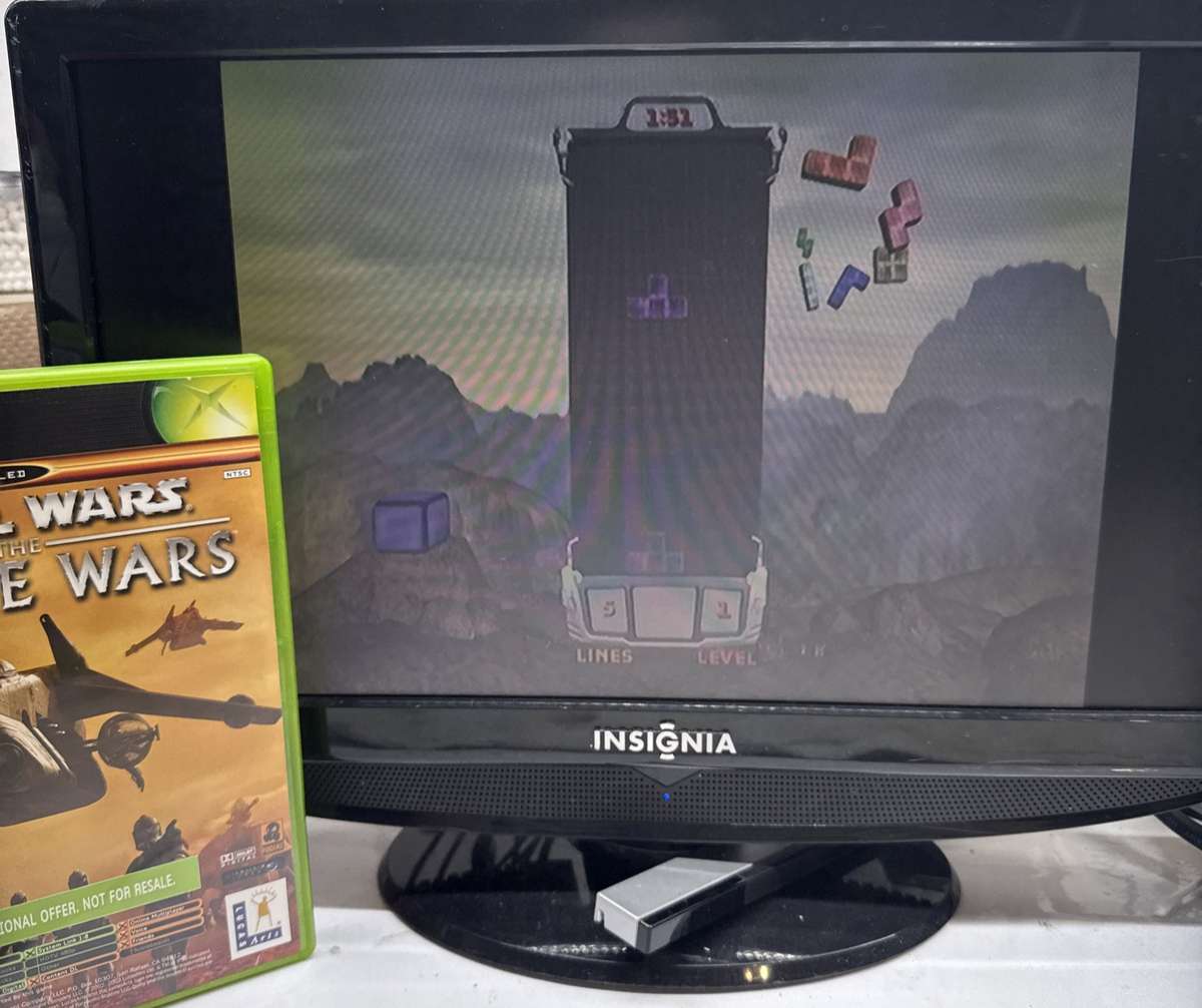 Star Wars: The Clone Wars/Tetris Worlds (Xbox, 2003) Game Case Manuals Insert