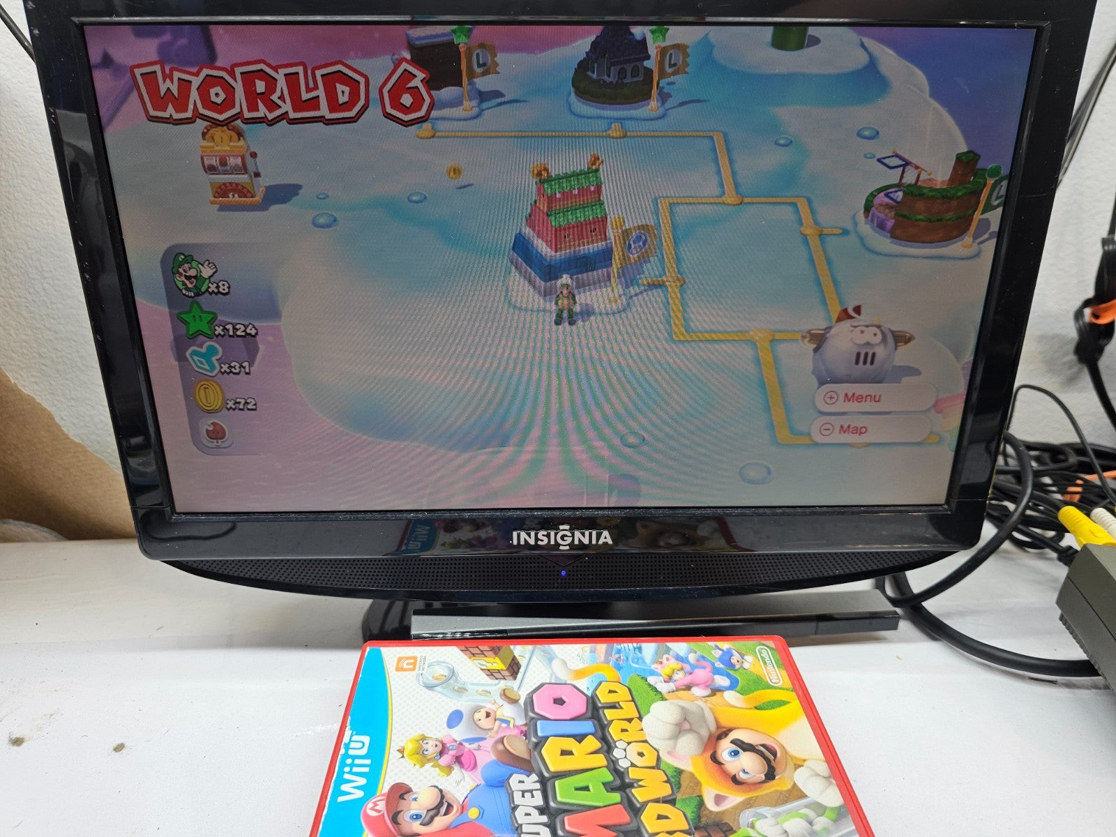 Super Mario 3D World (Nintendo Wii U, 2013) Game, Case, Manual - Tested