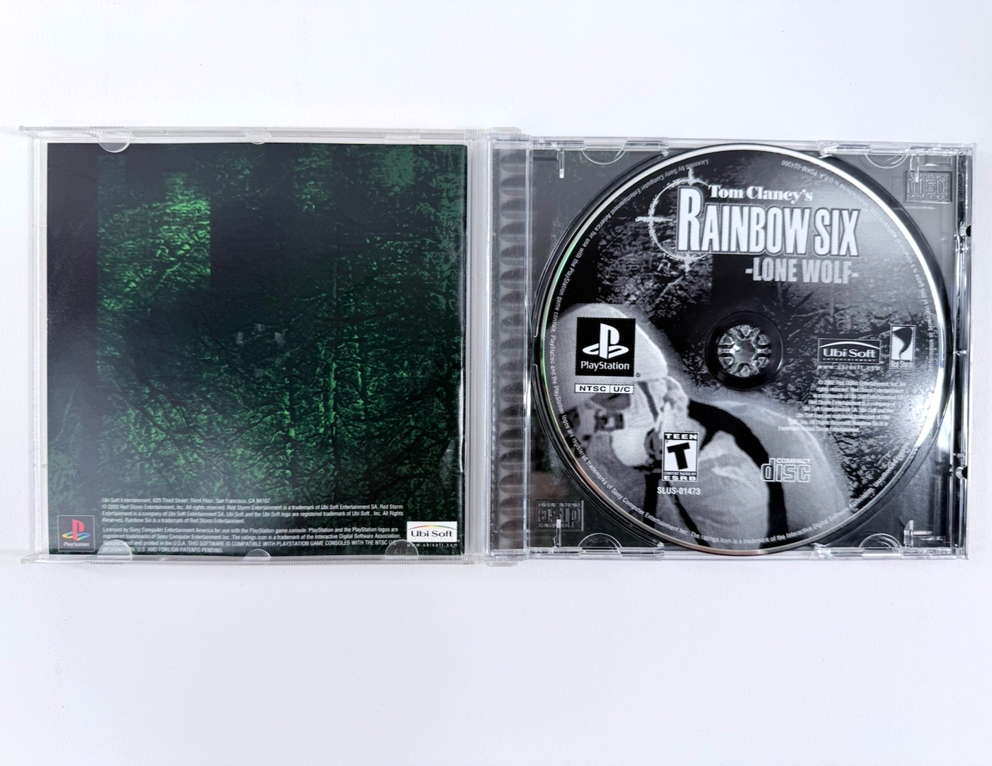 Tom Clancy's Rainbow Six: Lone Wolf (Sony PlayStation 1, 2002) Game Case Manual