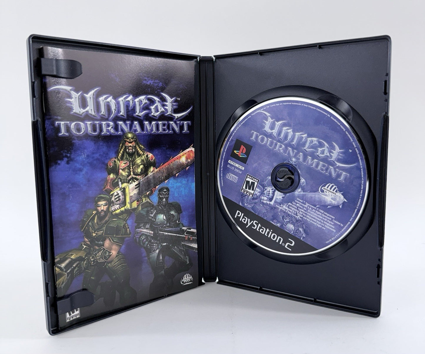 Unreal Tournament (Sony PlayStation 2, 2000) Game, Case, & Manual - Tested