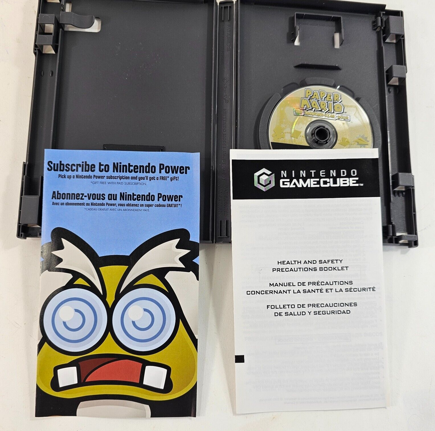 Paper Mario: The Thousand-Year Door (GameCube, 2004) Game Case Inserts - Tested