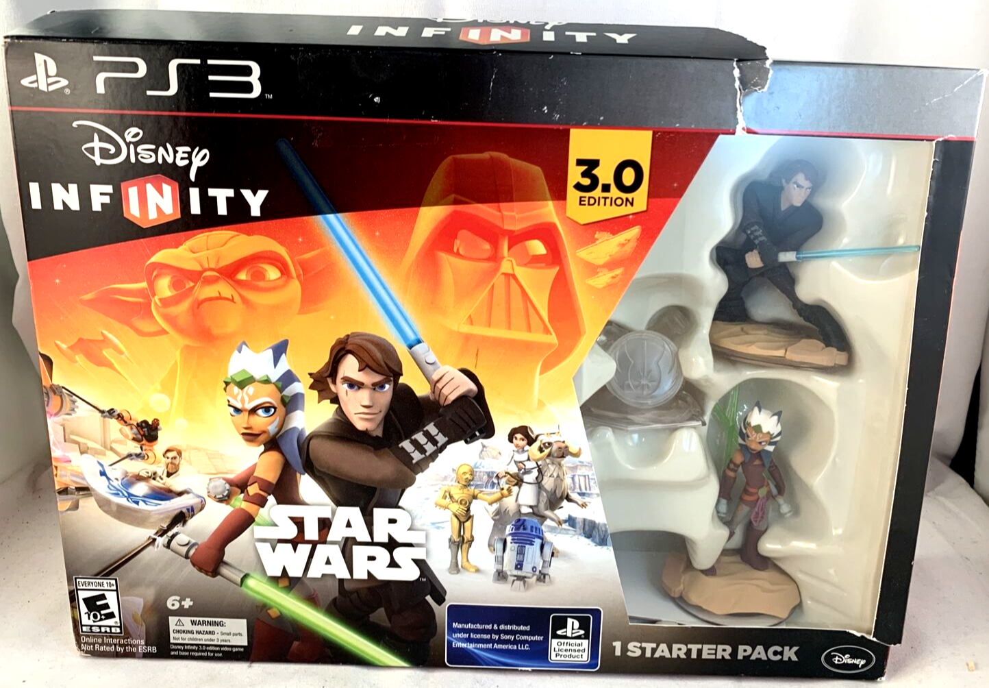 Star Wars Disney Infinity 3.0 Edition Game Starter Pack PS3  New- Damaged Box