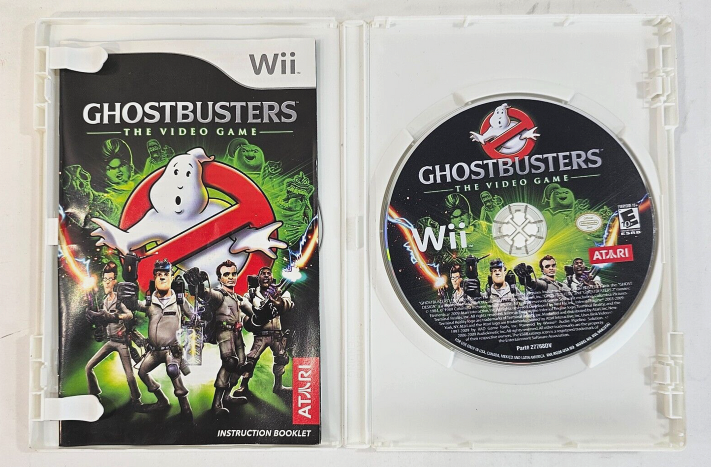 Ghostbusters: The Video Game (Nintendo Wii, 2009) Game Case Manual - Tested