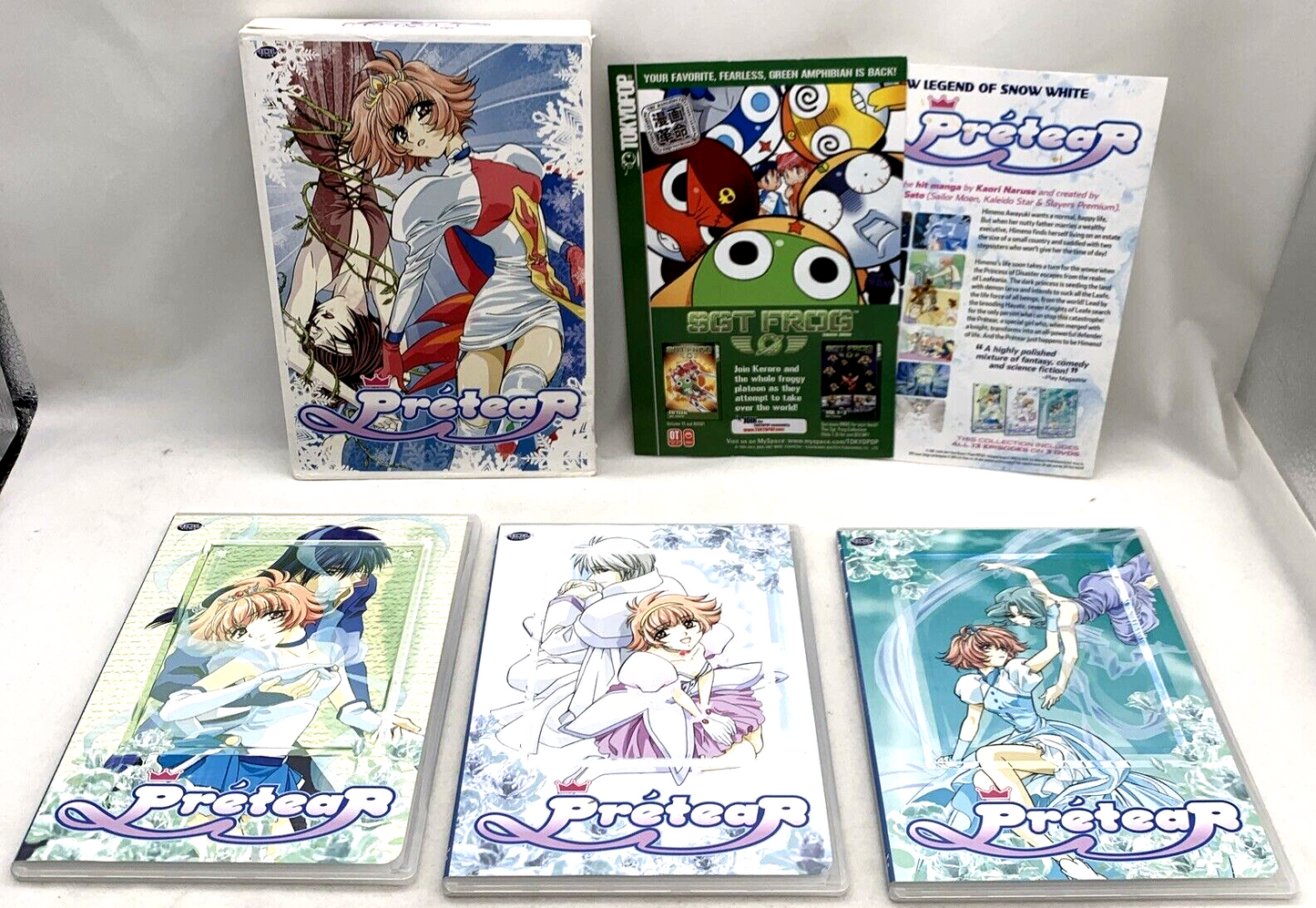 Prétear - Complete Series Box Set (DVD, 2001, 3-Disc Set) Tested and Working