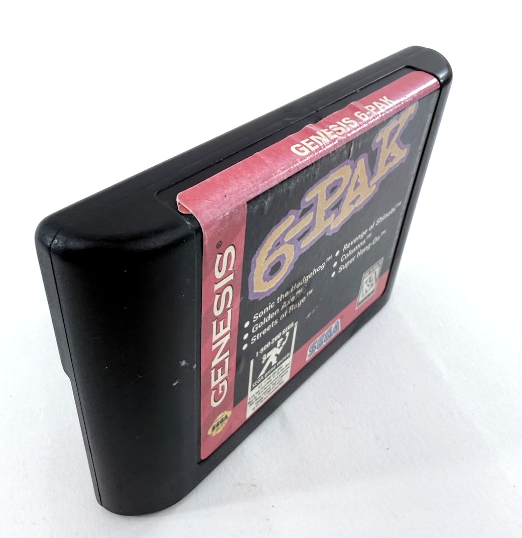 Genesis 6-Pak (Sega Genesis, 1995) Game Cartridge - Tested and Working
