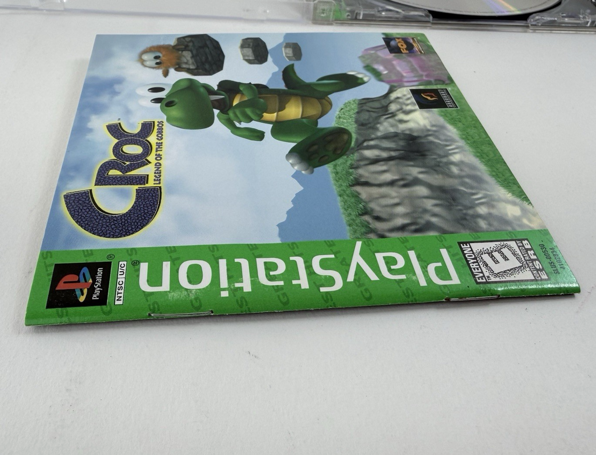 Croc: Legend of the Gobbos (PlayStation 1, 1998) Game Case Manual Registration