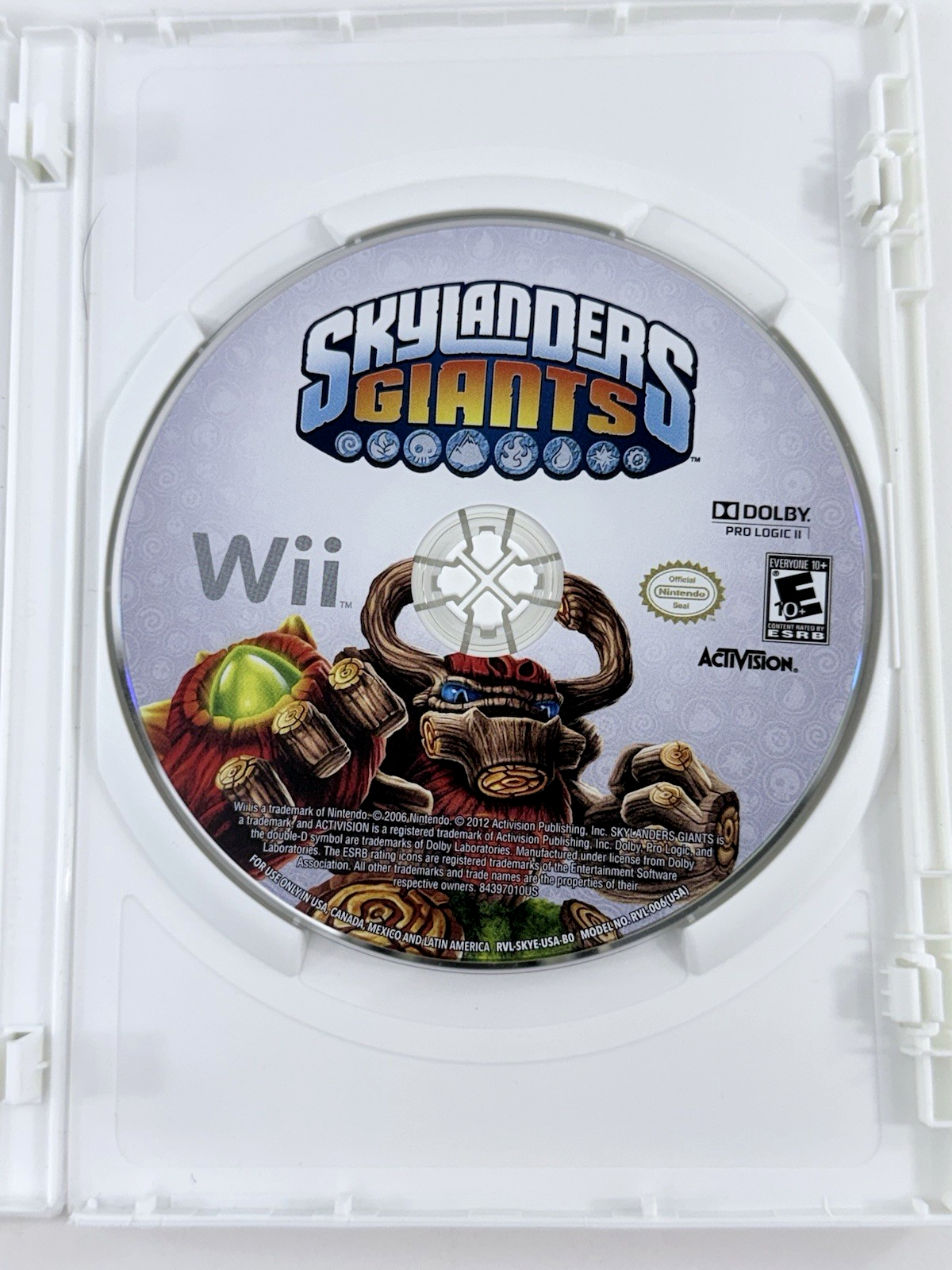 Skylanders: Giants (Nintendo Wii, 2012) Game, Case, & Manual - Tested