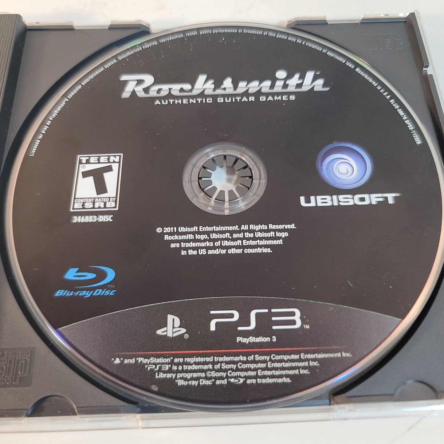 Rocksmith (Sony PlayStation 3, 2011) Replacement Game Disc