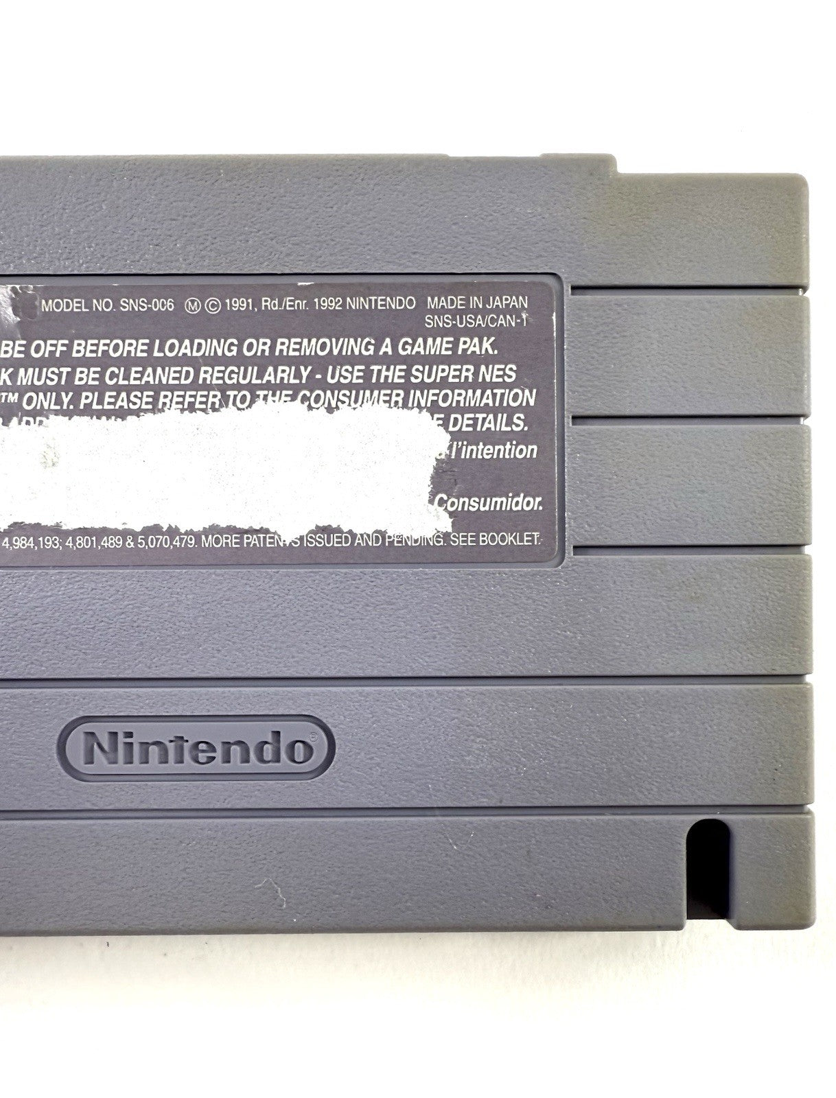 Best of the Best: Championship Karate (Super Nintendo, 1992) Game Cartridge