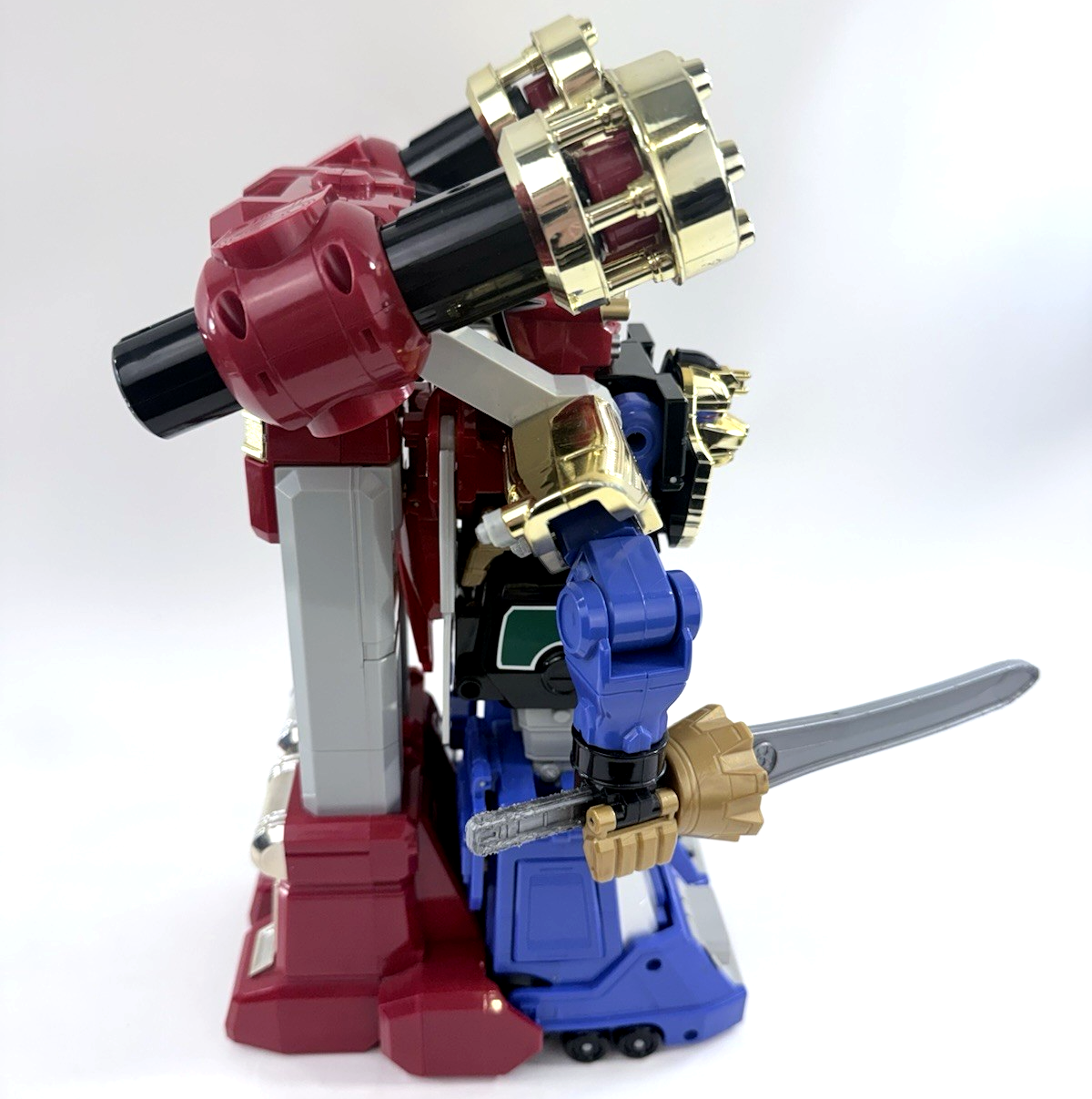 Bandai 1996 Power Rangers Deluxe Zeo Megazord & Red Battlezord Puncher - Tested