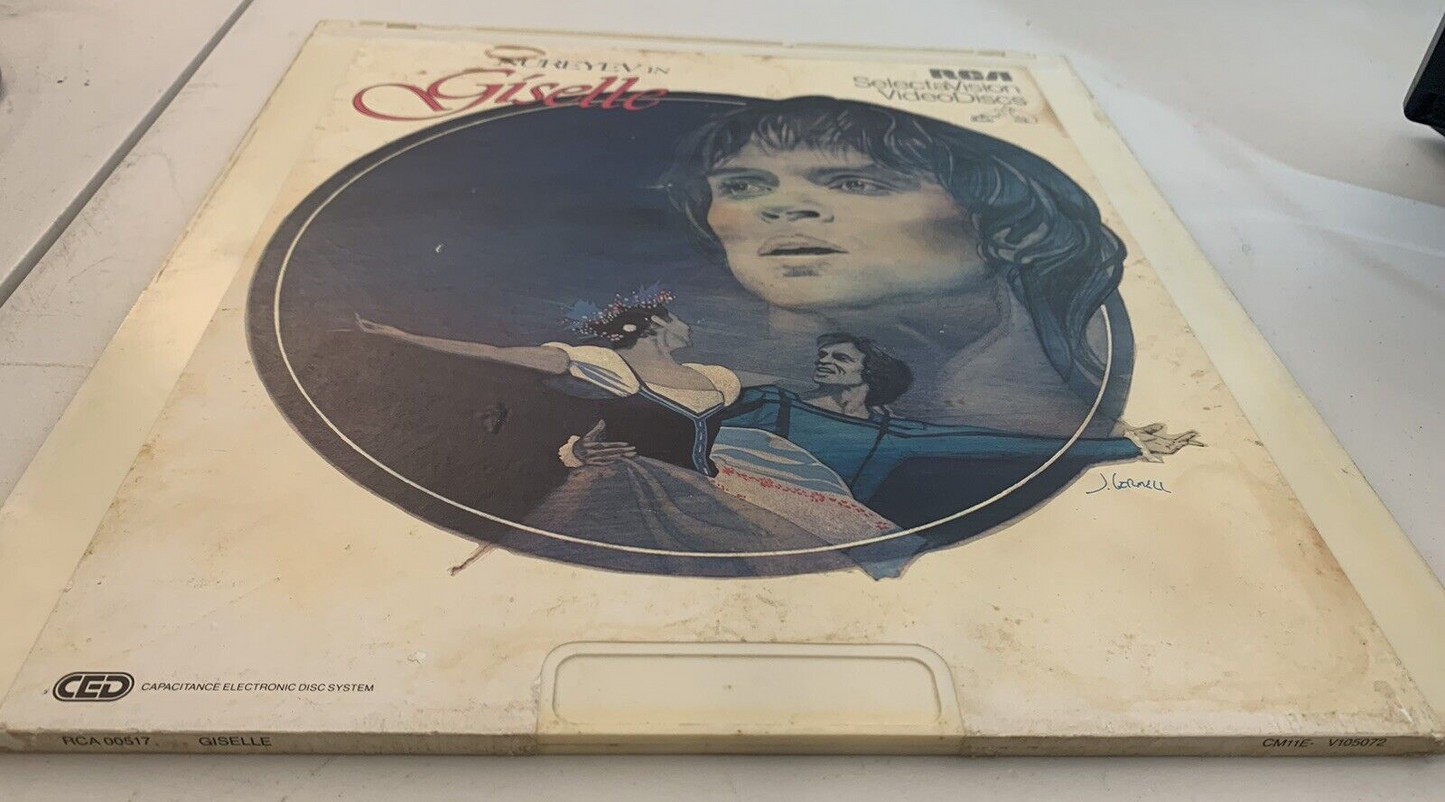 CED VideoDisc Nureyev in Giselle (1979) RCA SelectaVision Tested Working