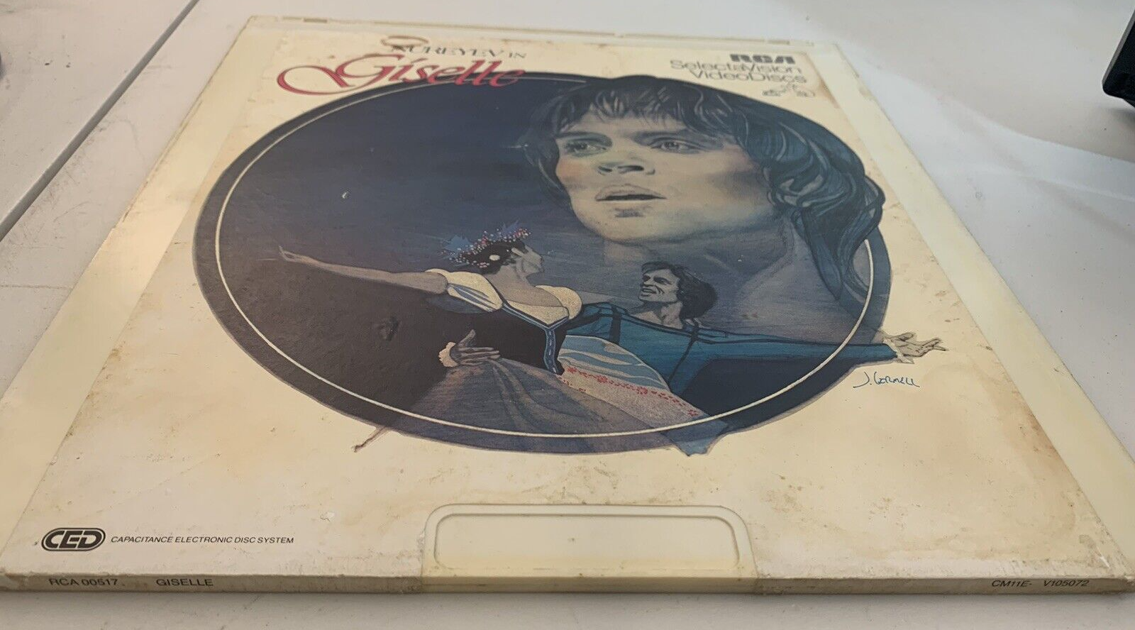 CED VideoDisc Nureyev in Giselle (1979) RCA SelectaVision Tested Working