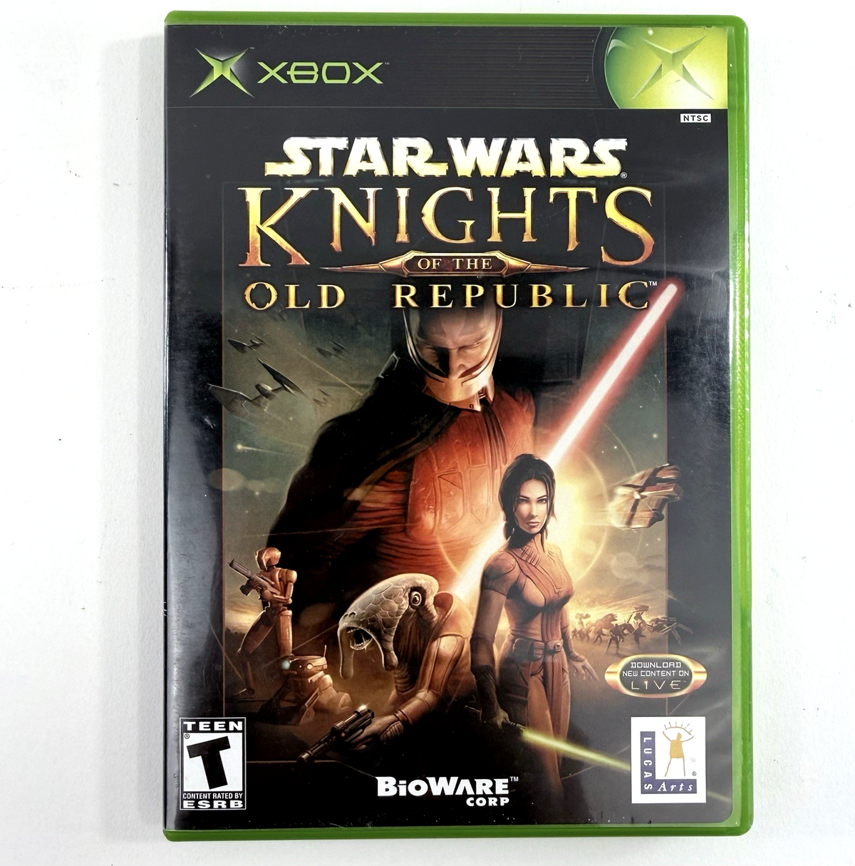 Star Wars Knights of the Old Republic (Xbox, 2003) Game Case Manual Registration