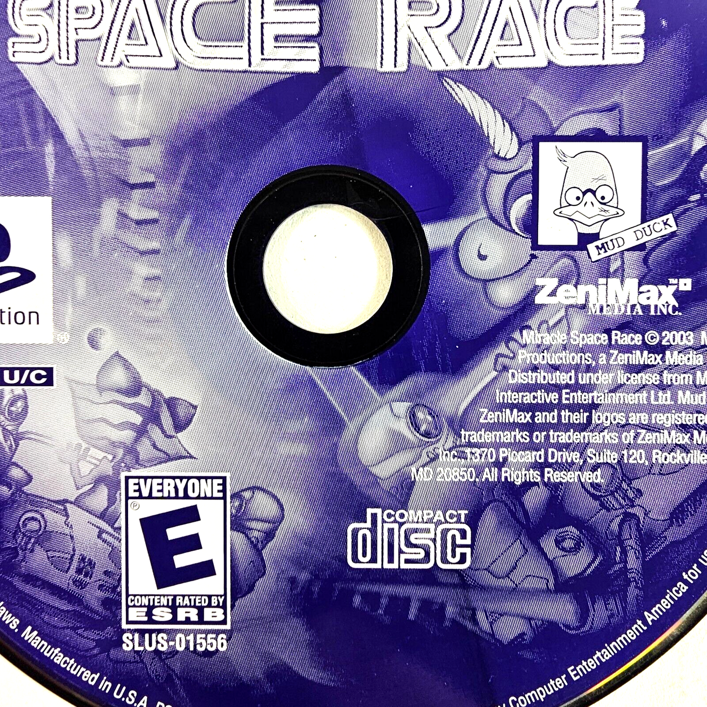 Miracle Space Race (Sony PlayStation 1, 2003) Game Disc - Tested and Working